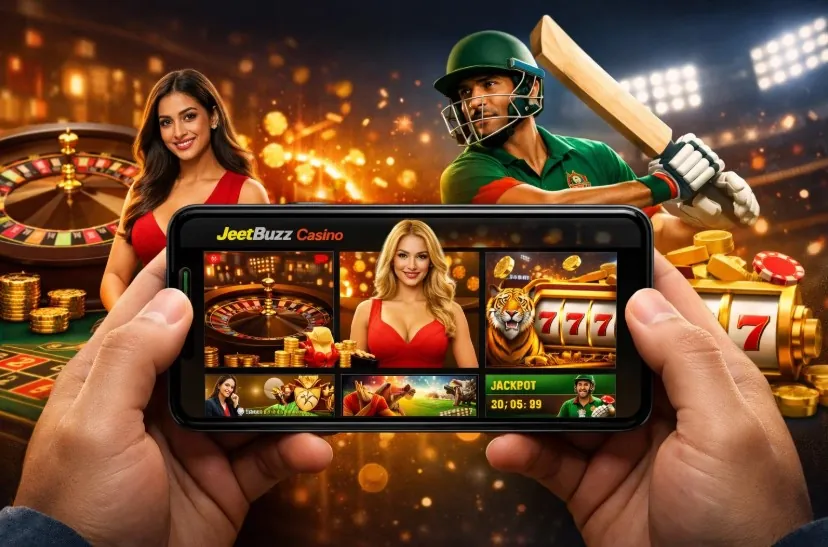 JeetBuzz Bangladesh mobile app interface on a smartphone