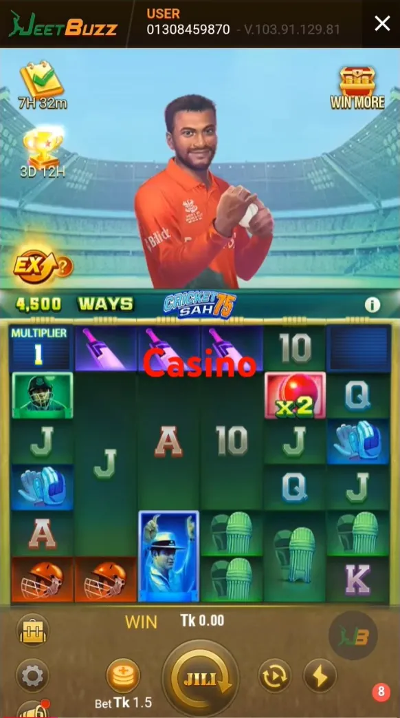 JeetBuzz casino interface screenshot 5